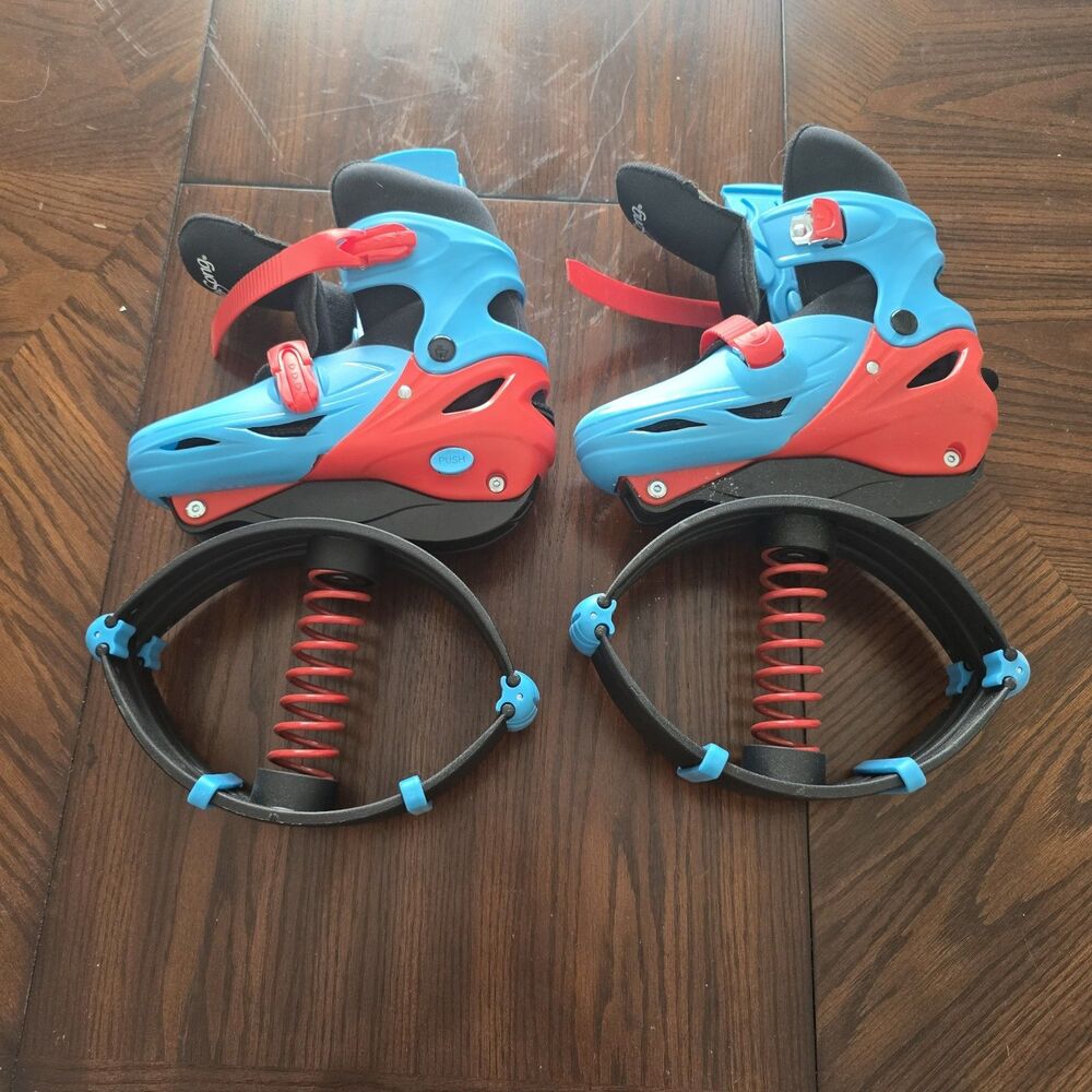 Hearthsong Jump2it Bouncy Spring Shoes Size US 6-9 EUR  39-42 Blue